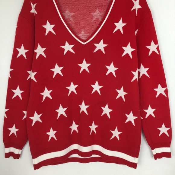 The Upside Red Star Louie Sweater Organic Cotton Knit Women’s XS Preppy Academia - Picture 5 of 14